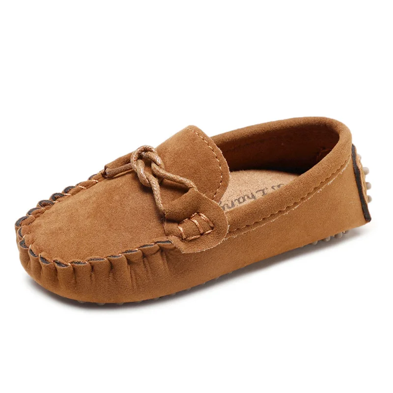 

2026 New Boys Girls Shoes Fashion Soft Kids Loafers Children Flats Casual Boat Shoes Children's Wedding Moccasins Leather Shoes