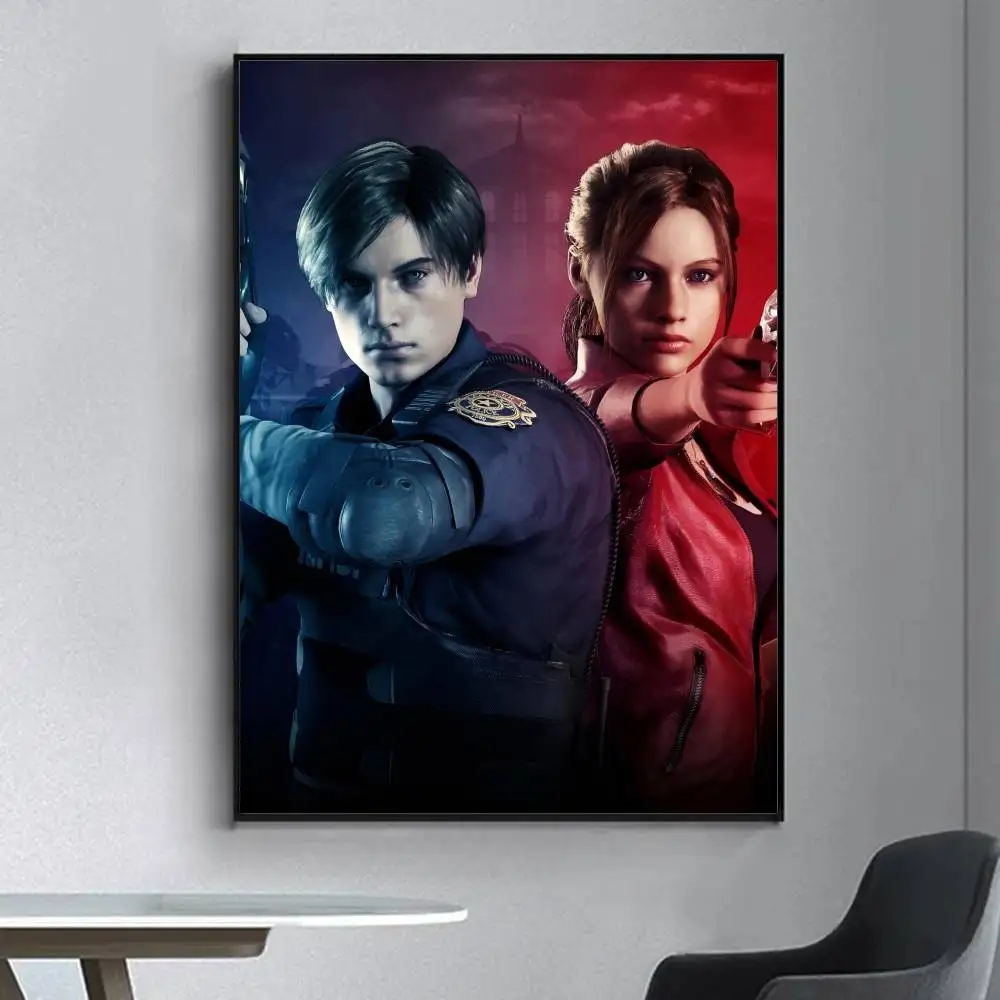 ملصق حائط فاخر لفيلم R-Resident Evil لغرفة المعيشة وغرفة اللوحة الزخرفية الرجعية