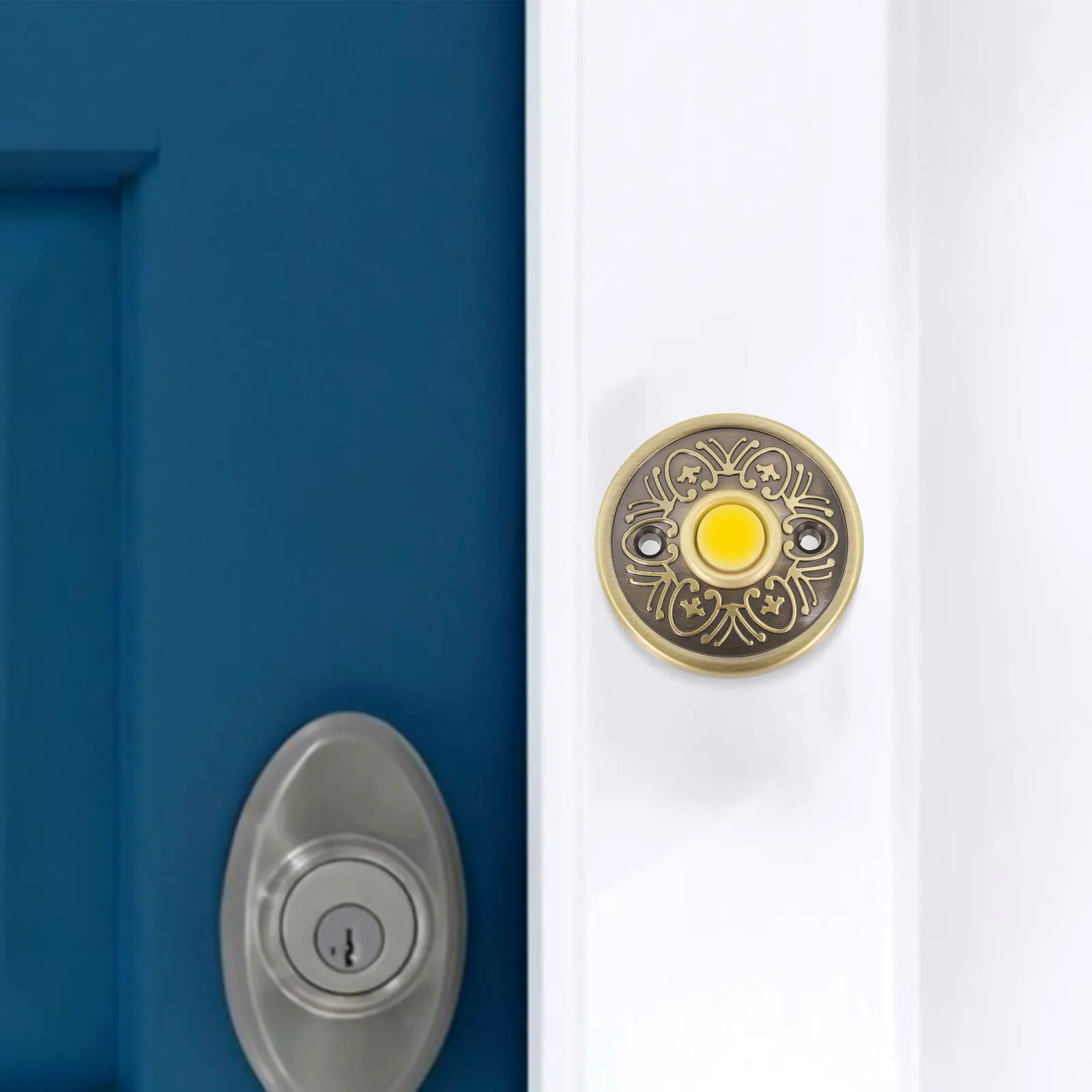 Dual Voltage Capability of This Sturdy Weatherproof Metal Doorbell Buttons Featuring Bright Illumination Technology