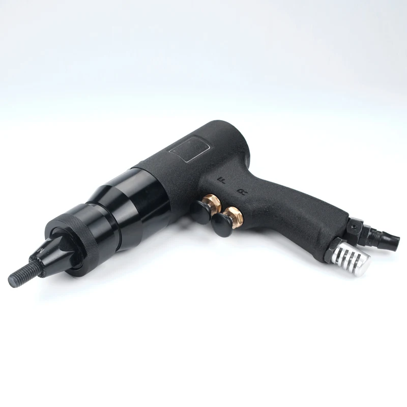M3~M12 Pneumatic Riveter Pull Setter with self locking thread heads Air Rivet Nut Gun set