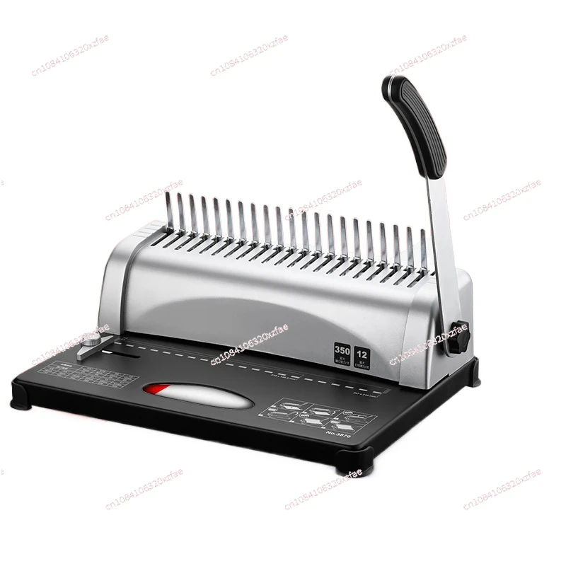 Aperture comb file card office manual punching clip binding machine