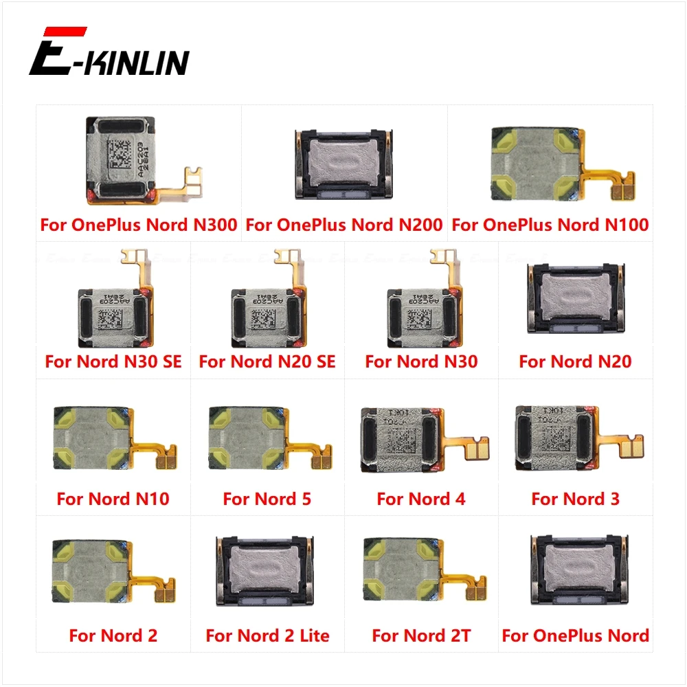 For OnePlus Nord 2 Lite 3 4 5 2T N300 N200 N100 N10 N20 N30 SE Earpiece Earphone Top Ear Speaker Flex Cable Repair Parts