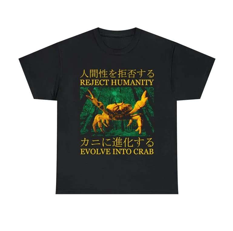 Evolve into Crab Japanese Vintage T-Shirt