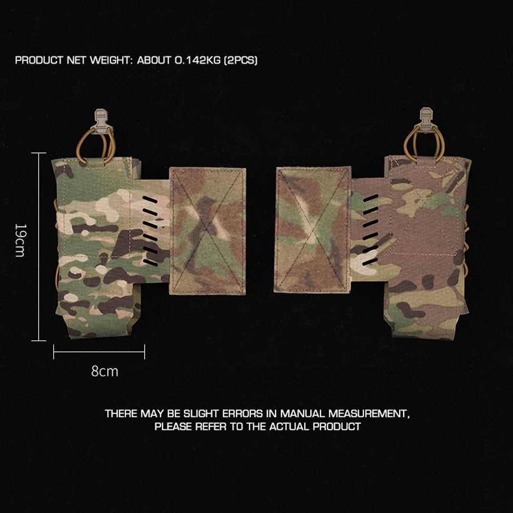 2pcs Tactical Radio Pouch Holster Compatible with AN/PRC 148 152 163 and Similar Size Radio Equipment Molle System Accessories