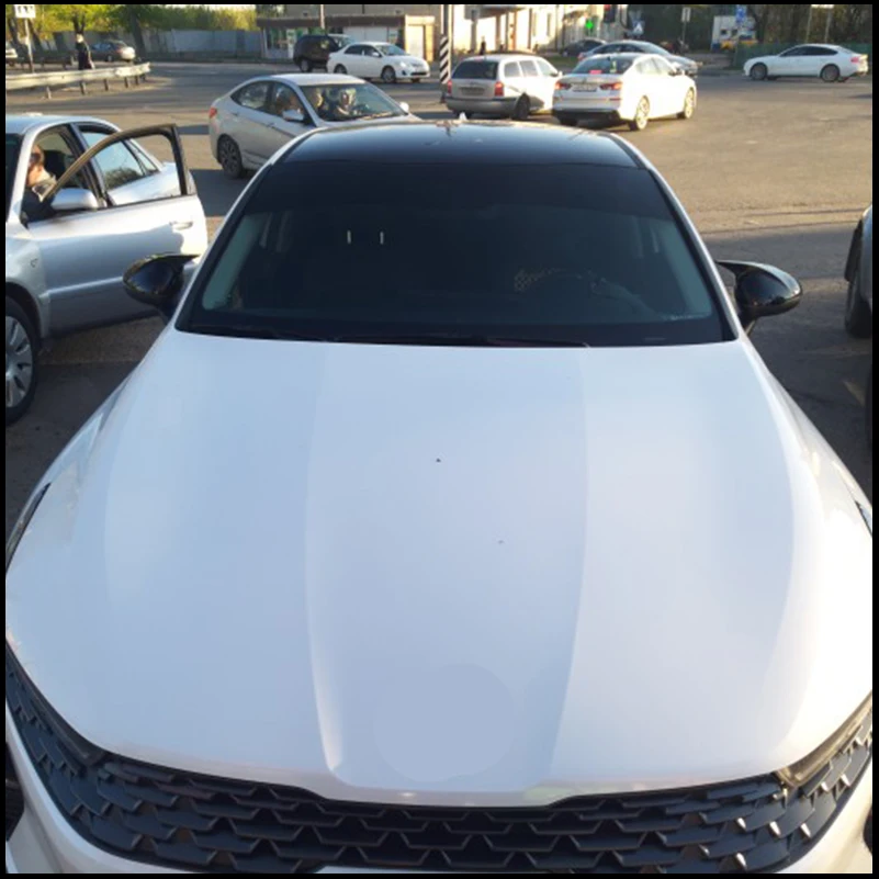 

Car Styling FOR KIA Optima 2020-2023 REARVIEW MIRROR COVER CAPS STICKER TRIM With Horn Decorative Frame Auto Parts Accessories