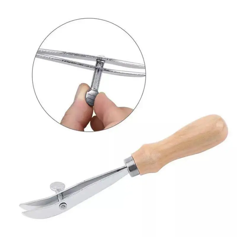 1pc Adjustable Width Leather Edge Creaser Scriber Tool Leather Edge Marking Groover Machine DIY Handmade Leather Working Tools ﻿