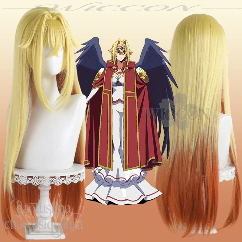 

Rufasu Mafāru Cosplay New Anime A Wild Last Boss Appeared! Golden To Orange Gradient Long Wigs Hair Synthetic Hair Halloween Cos
