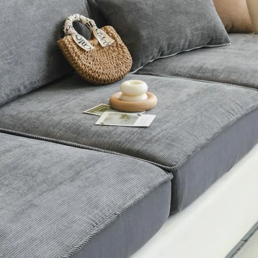 

Sofa Slipcovers Stretch Couch Cushion Cover 1pc Corduroy Furniture Protector with Elastic Suitable for Armchair, Loveseat, 3and