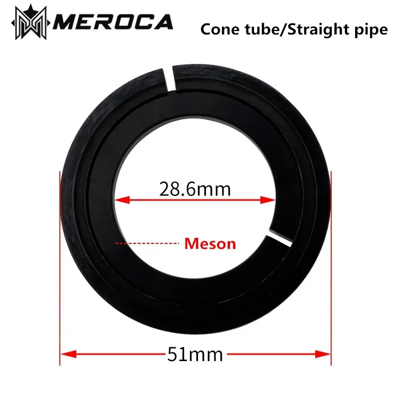 

MEROCA Bicycle Aluminum Alloy Fork Headset Bottom Stop Iamok Straight Pipe/Cone Tube Base Washer Bike Parts