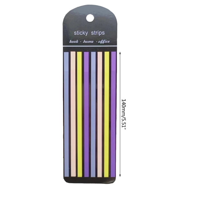 Colored Index Tabs Long Page-Markers Sticky Index Tabs Strips-Memo Note Tabs Translucent Sticky Notes School Supplies