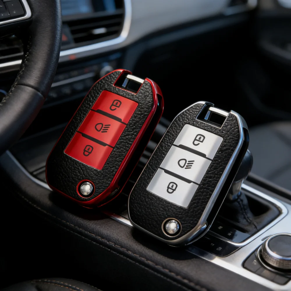 2Pcs Car Key Case C…