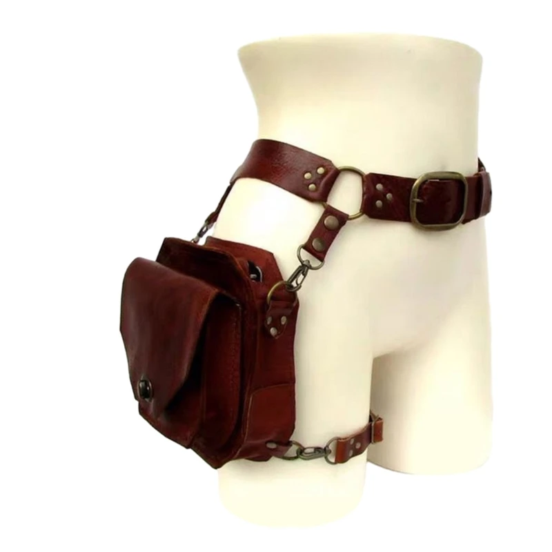 Steampunk Waist Pack Thigh Bag Medieval Waist Belt Drop Leg Bag Fanny Waist Bag