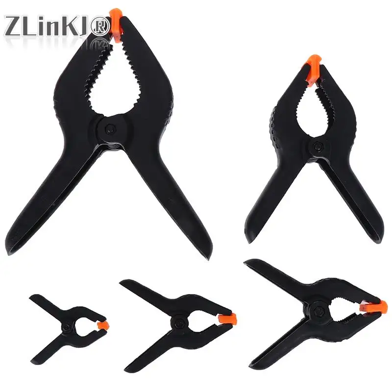 2/3/4/6/9 inch A-type Plastic Nylon Adjustable Clamps for Woodworking Wood Working Tools Spring Clamp Clips Outillage