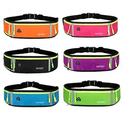 Men Women Running Waist Bag Sports Belt Pouch Mobile Phone Case Fitness Gym Sports Bags Banana Bag Fanny Waterproof Lightweight