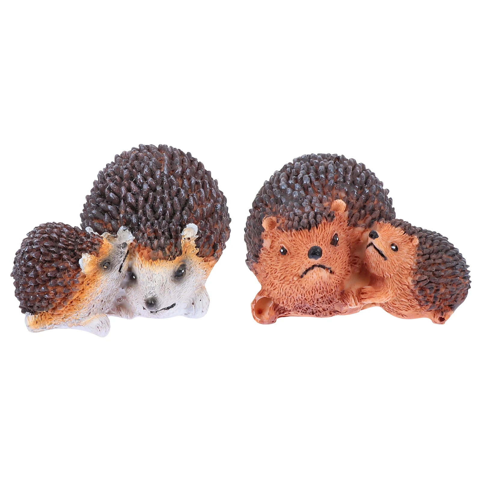 

Resin Mother Son Hedgehog Ornaments Adornment Landscape Crafts Figurines Yard Decoration Mini Garden Simulation Hedgehog Craft