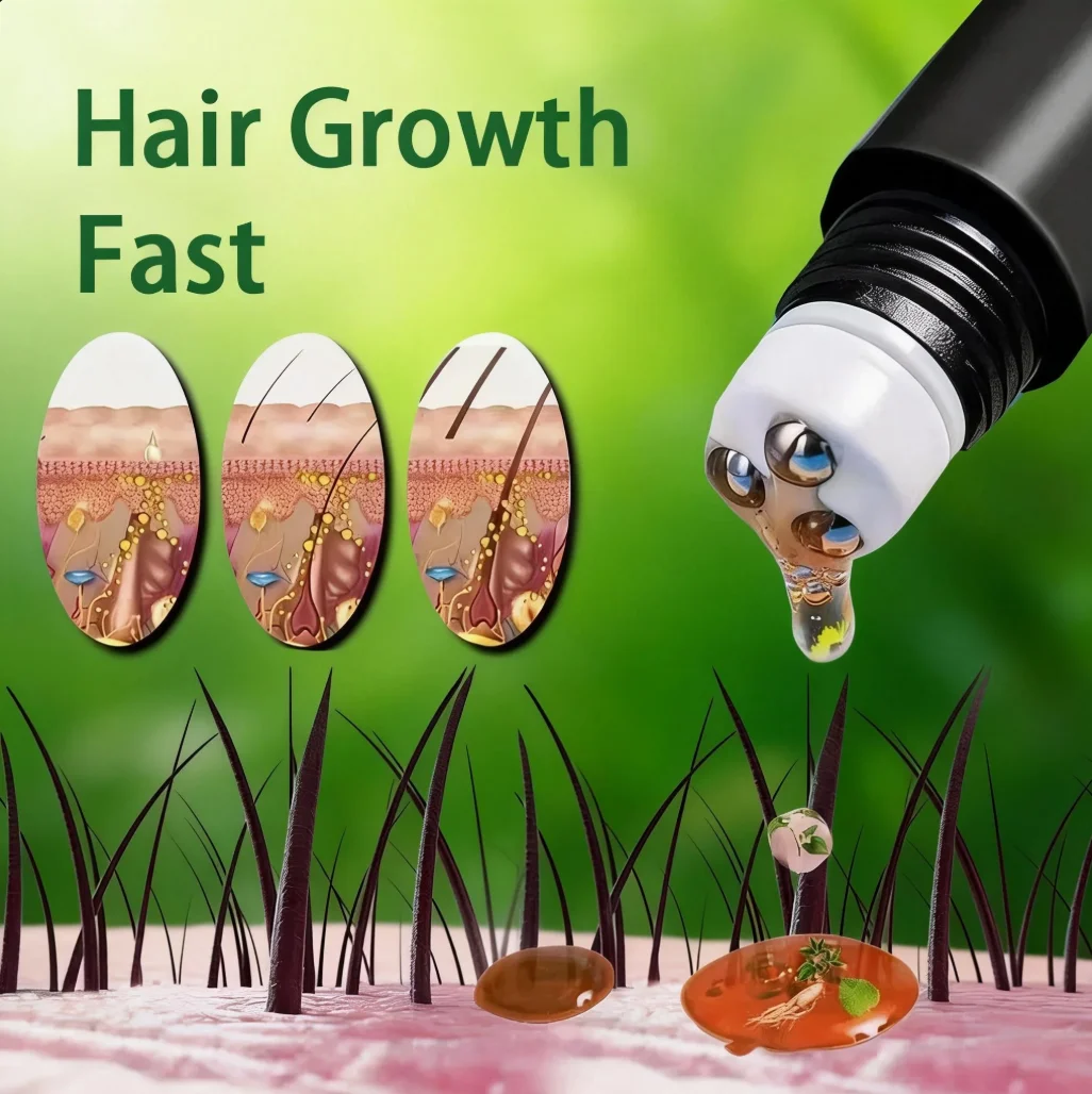 Biotin Fast Hair Growth Oil Products Care Scalp Massage Treatments Anti Hair Loss Effective Grow Thicker Hair Serum for Men