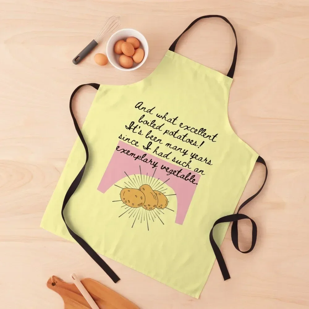 

Mr Collins' Boiled Potatoes Apron useful gadgets for home work gowns for women cleaning Kids Apron