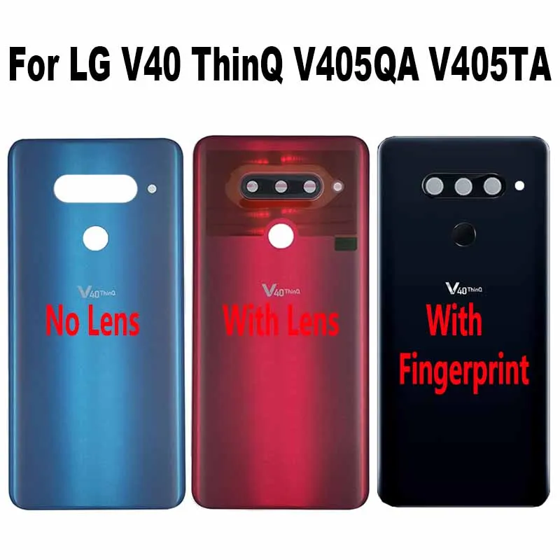 For LG V40 ThinQ V405QA V405TA V405UA V405TAB V405UA0 Battery Back Cover Rear Door Housing Case Durable Battery Cover