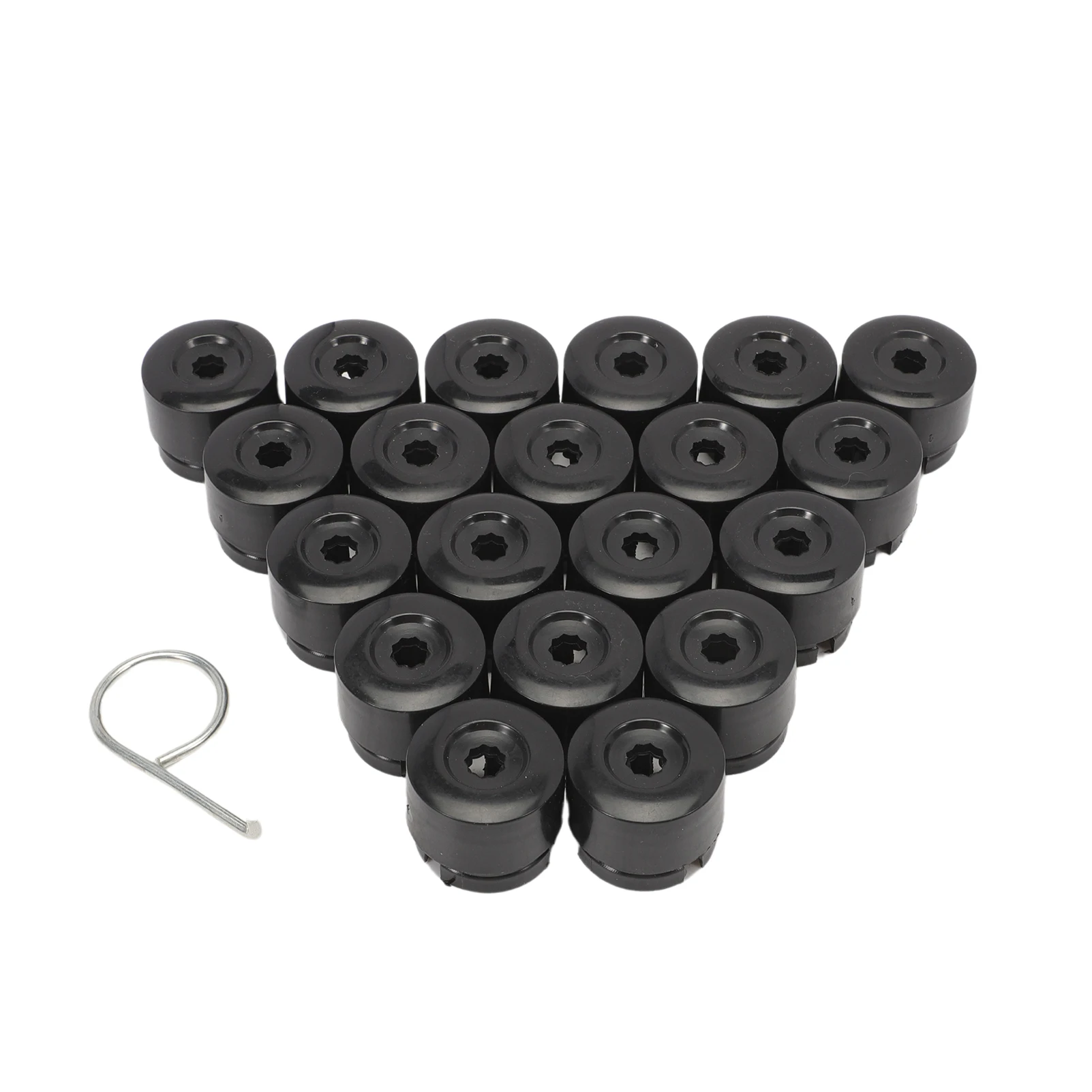 20 Pcs 19 mm 자동차 바퀴 너트 T5 T6 휠 너트 캡 허브 나사 커버 보호 캡 휠 너트 나사 헤드 커버