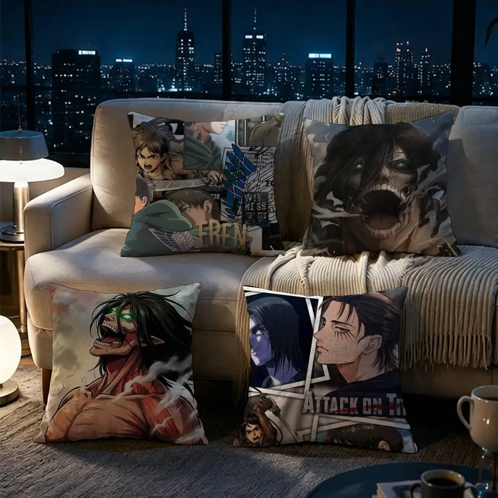 Hot Anime Attack on Titan  Pillow cover gift High definition digital printing,Surprise  vivid pattern Household.
