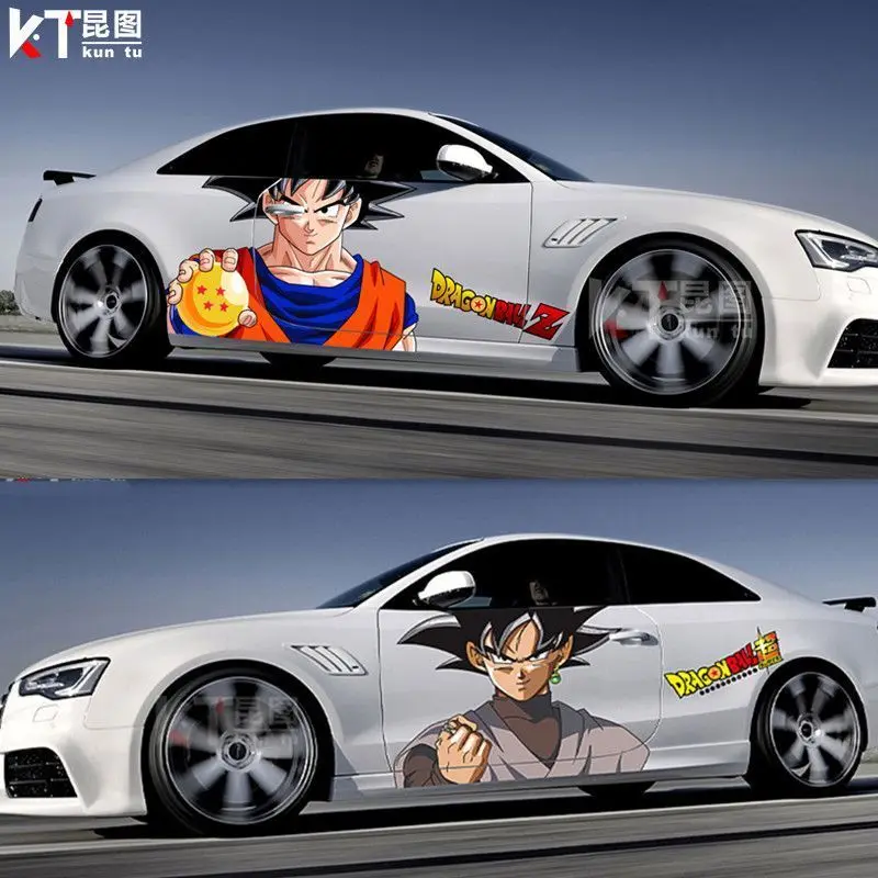 

Dragon Ball Sticker Car Car Sticker Body Decoration Scratch Cover Cartoon Son Goku Vegeta Iv Car Decoration Sticker Gift