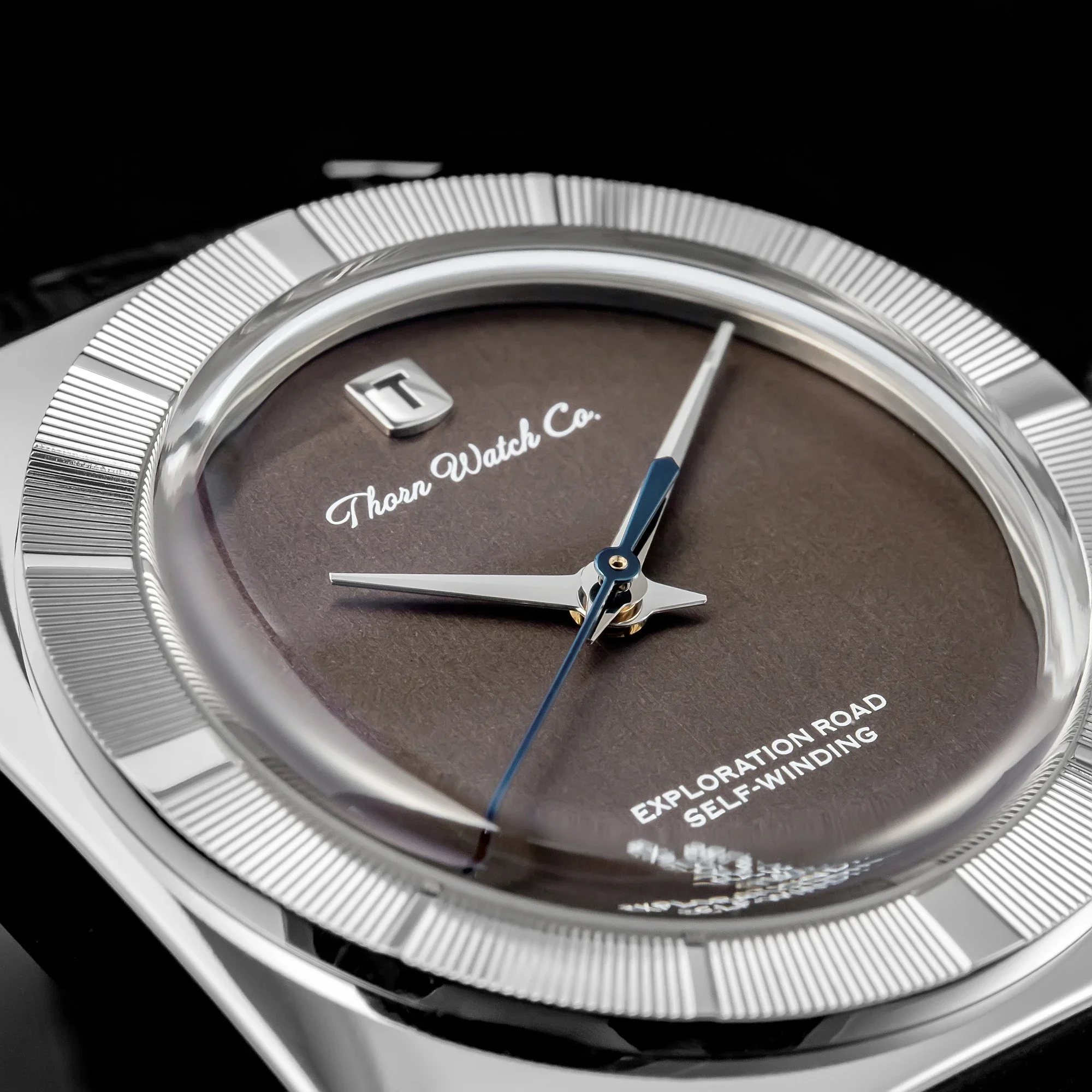THORN Watch  diameter Retro trend square element sapphire pot lid Bubble mirror couples neutral  automatic mechanical movement - Image 4