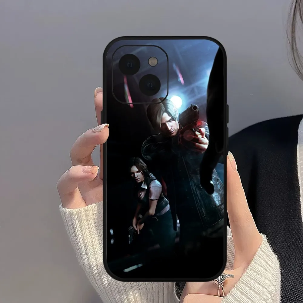 Leon R-Resident Kennedy Evil Game Phone Case For iPhone Mini 11 12 13 14 15 Pro XS Max X Plus SE XR Shell