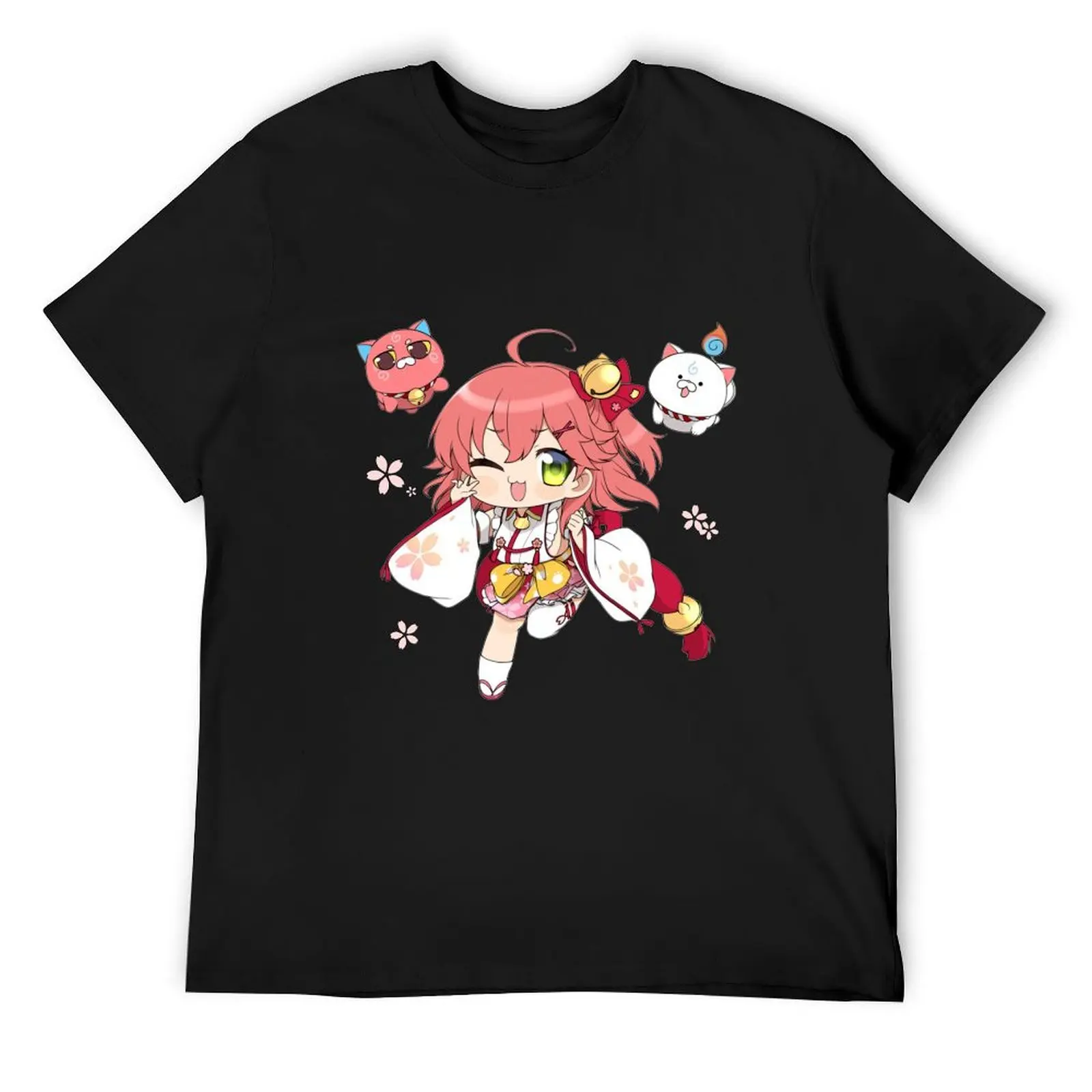 

Sakura Miko Chibi T-Shirt plus sizes new edition vintage graphic tee vintage t shirt men
