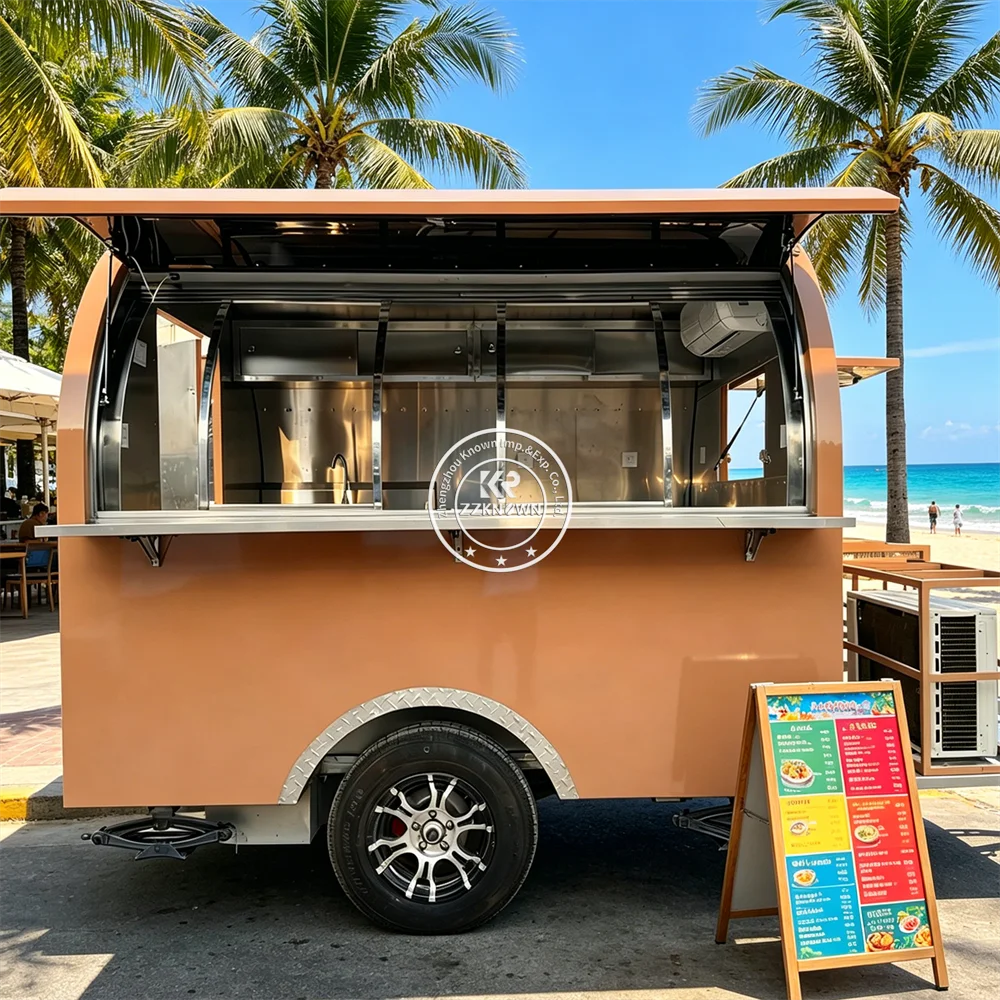 Multifunctional Concession Stand Mobile Food Cart Ice Cream Sausage Truck Mobile Kitchen Trailer Catering Food Truck For Sale