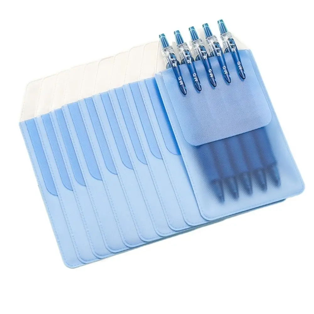 

10Pcs/set Leak-Proof Nurse Pen Pocket Ink-Resistant Multi-color PVC Pencil Case Protective Case Portable Pen Insert Pouch