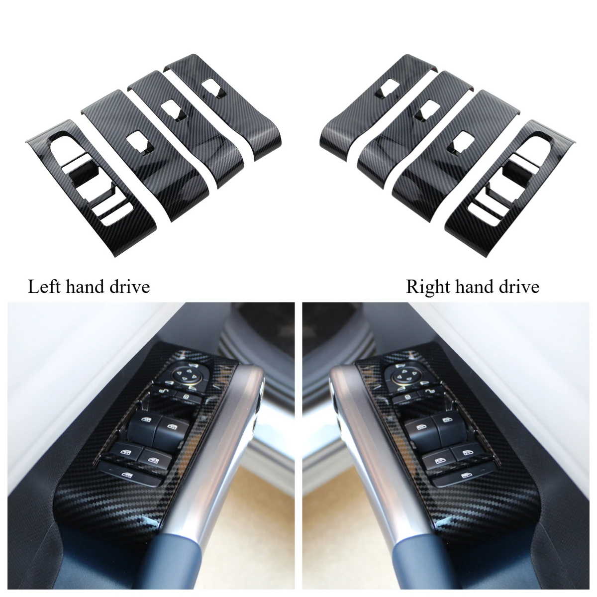 

4Pcs/set Car Door Window Lift Panel Cover Sticker for BYD ATTO 3 2022 2023 2024 Decoration Trim LHD/RHD Interior Accessories