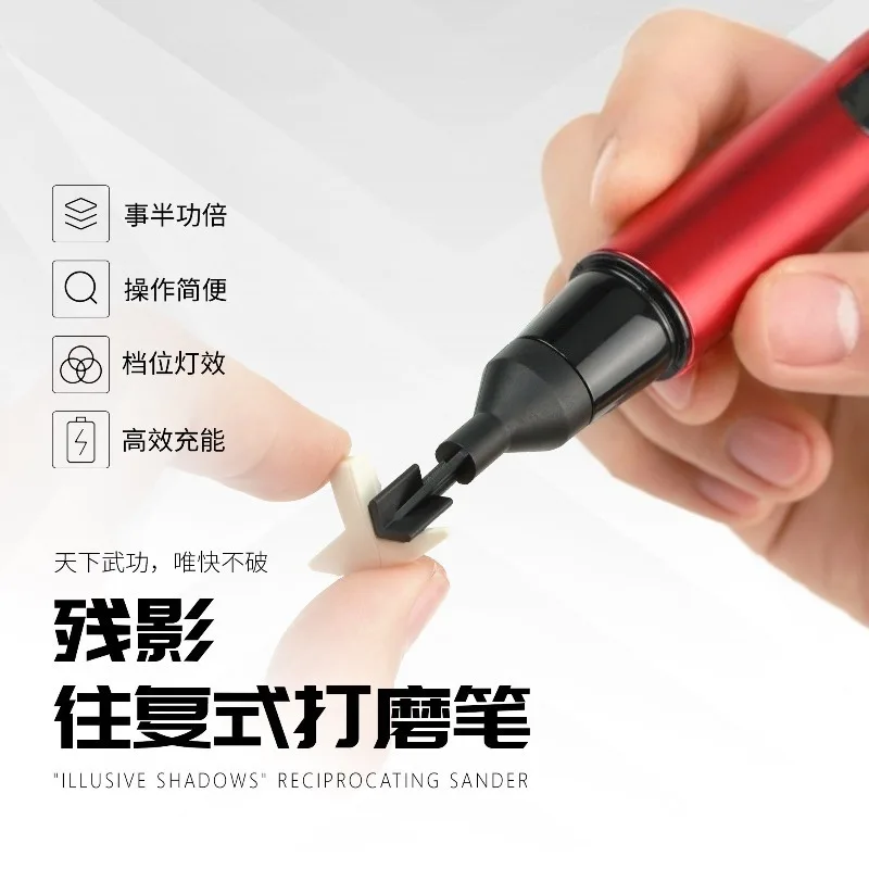 Rotary Electric Engraving Pen Polishing Tool Mini Drill Model Making Micro Grinder Kit Variable Speed USB Rechargeable