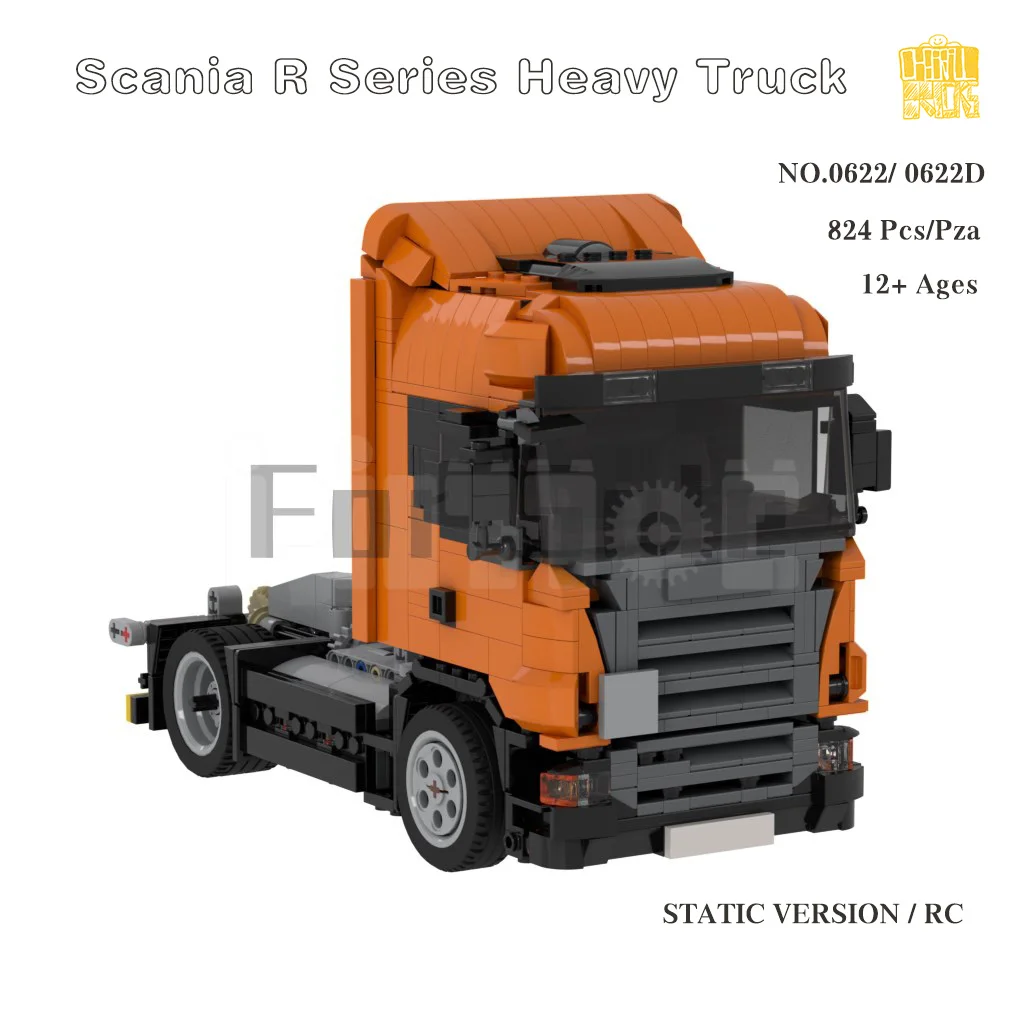 

Moc-0622 S R Series Heavy Truck Model With PDF Drawings Building Blocks Bricks Kids DIY Toys Birthday Christmas Gifts