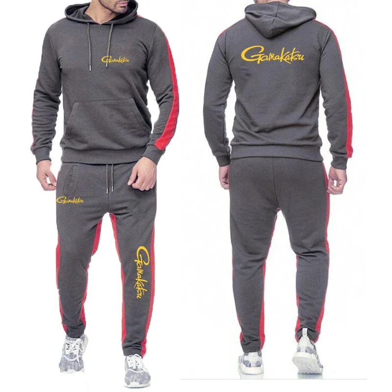 A new men's autumn solid-color suit brand for 2025. Casual pants from a fashionable sweatshirt brand. Jogger sportswear set