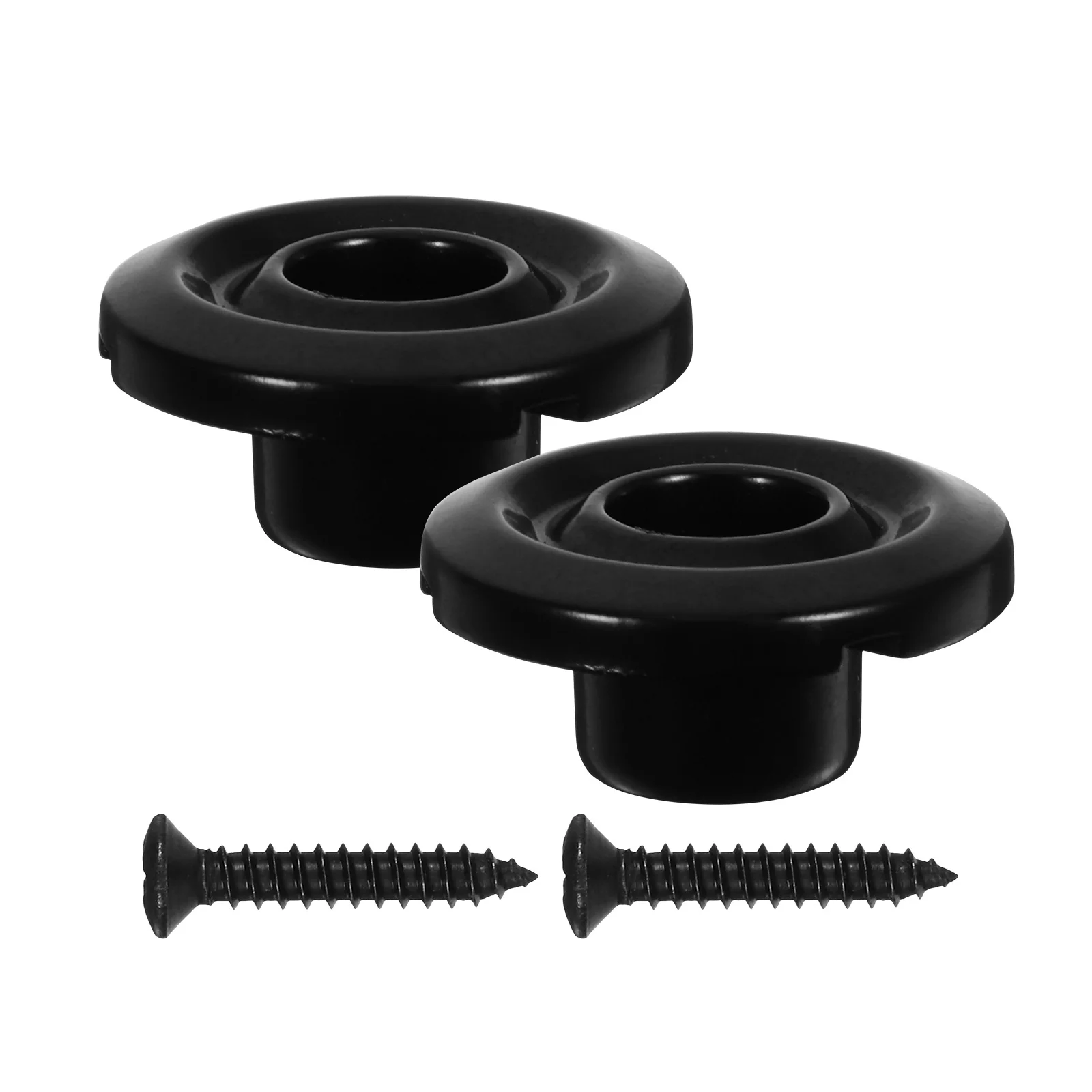 

2Pcs Black Bass String Retainer Metal Guides for Stable Lock Electric Bass String Trees Retainer Replacement Parts