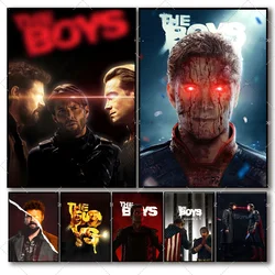 TV Show The Boys Poster Self-adhesive Art Waterproof Paper Sticker Coffee House Bar Room Wall Decor