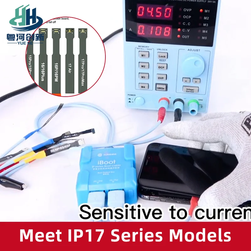 

SUNSHINE iBoot A Power Cable for iPhone 8-17 Series One Second Battery Boot Supports Current Voltage Detection Expandable Design