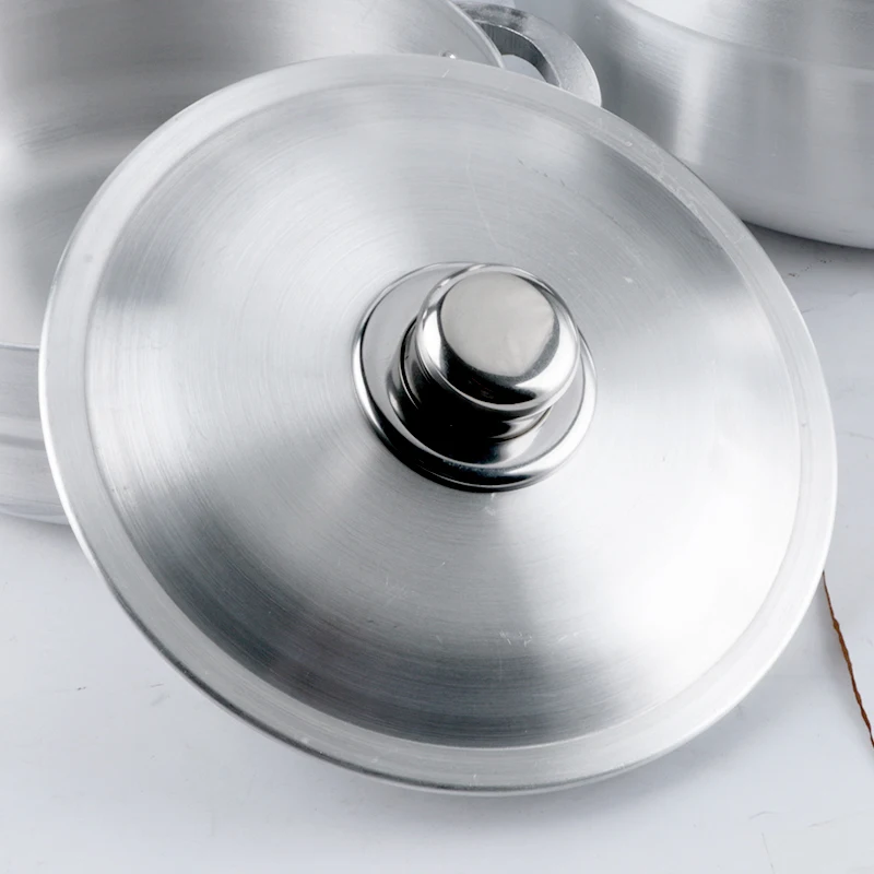 Die Cast Cookware Cooking Pot Set 6Pcs Pots and Pans with Handle Aluminum Cookware Sets 3