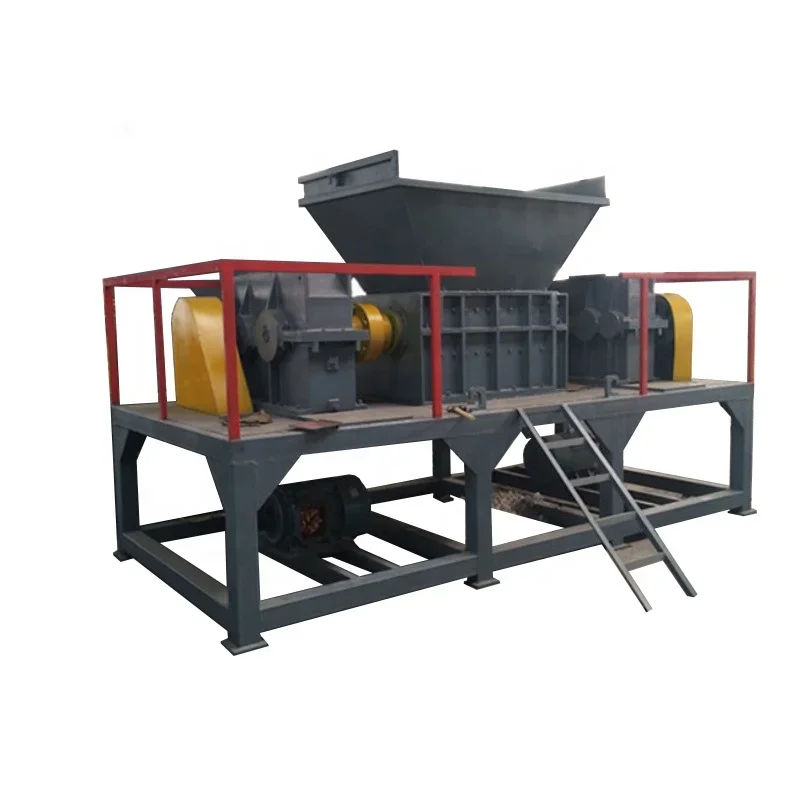 Heavy Duty Double Shaft Shredder Machine Metal Shredder Price For Sale Turkey France Chile Romania Thailand