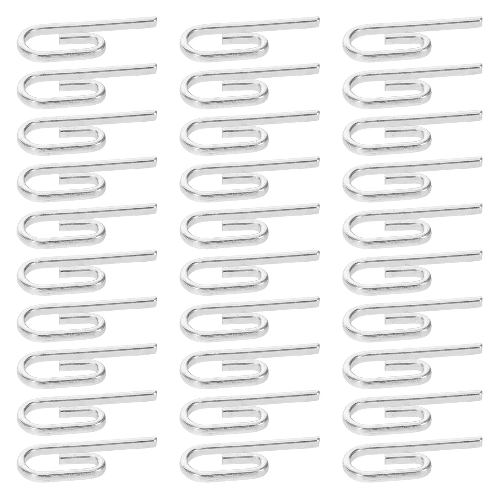 

50 Pcs Metal Curtain Hook Hooks for Wave Curtains Ceiling Track Hangers Cloak Gathering Drapes