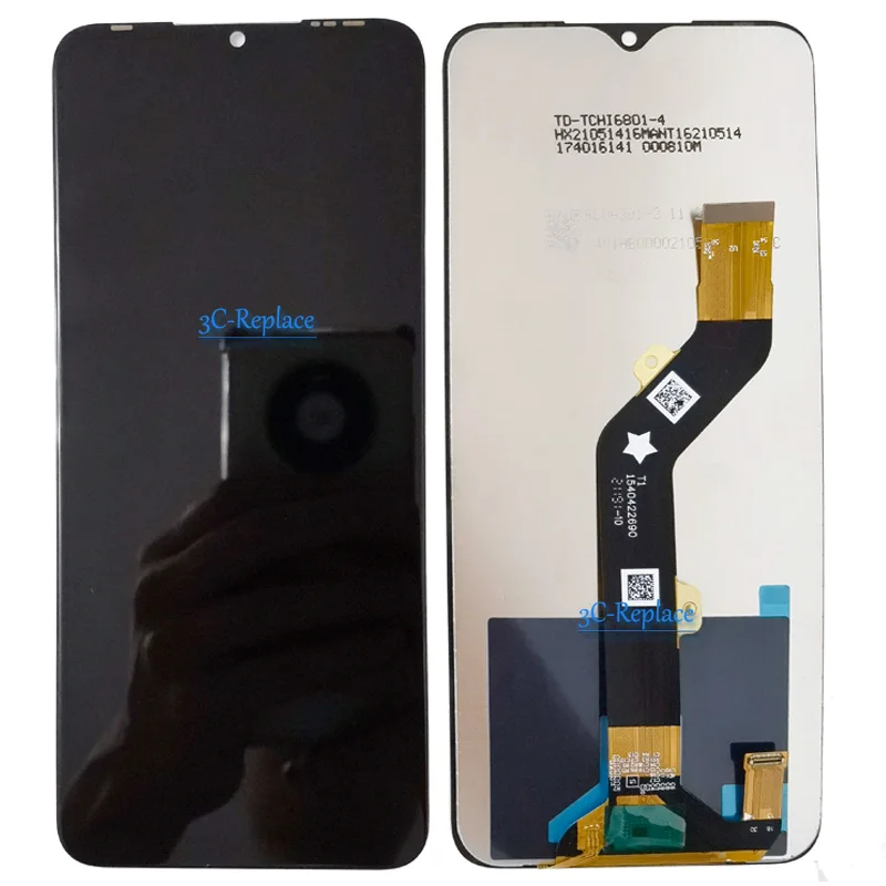 Black 6.82 Inch For Infinix Hot 10T X689C Hot 10s X689 X689B X689D