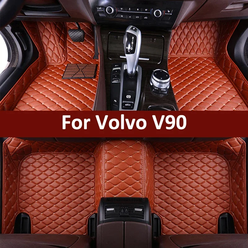 

Custom Car Floor Mats For Volvo V90 Auto Carpets Foot Coche Accessories
