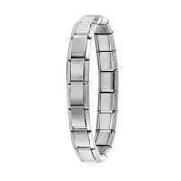 New Women's Men's Jewelry DIY 9MM Width Italian Elastic Charm Bracelet Solid Color Stainless Steel Fashion Bangle