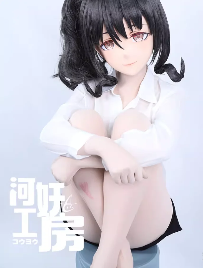 

C-58-43 Customize Full Head Resin Cartoon Cosplay Japanese Character Anime Role Play Crossdress Kigurumi Mask With Back Shell