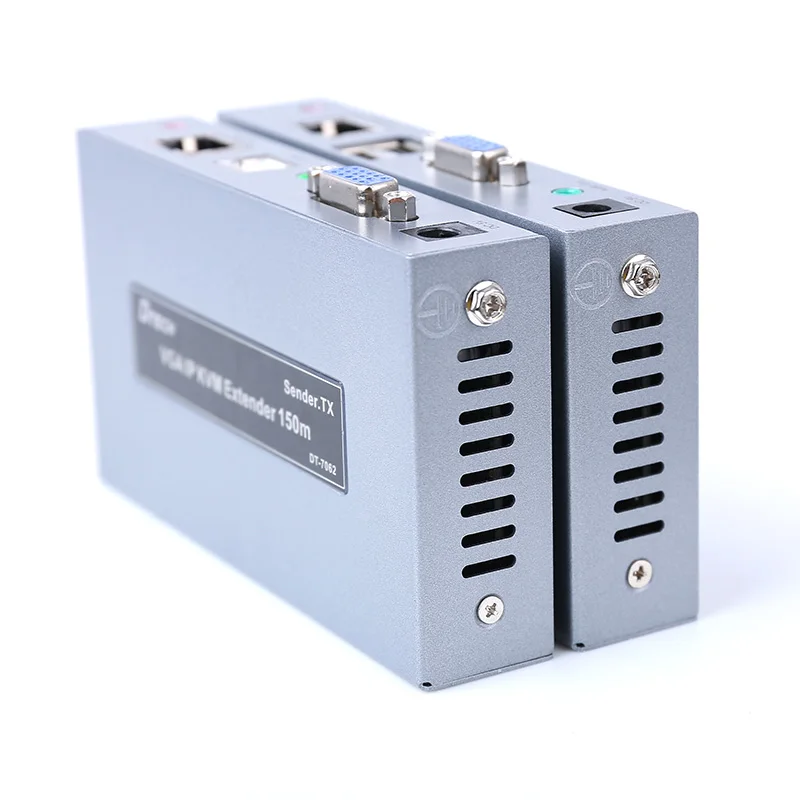 Extensor HDMI 120M 4K 1080P KVM USB2.0 via adaptador de cabo de rede de interface VGA de sinal Cat5E / 6