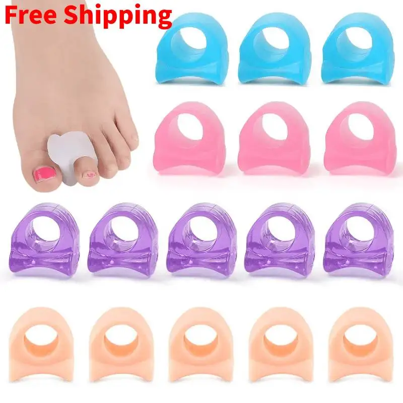 실리콘 발가락 분리기, Bunion 뼈 외반 조절기, 스페이서 외부 기기, 발 관리 도구, 외반 교정기, 2 개 = 1 쌍  Best5