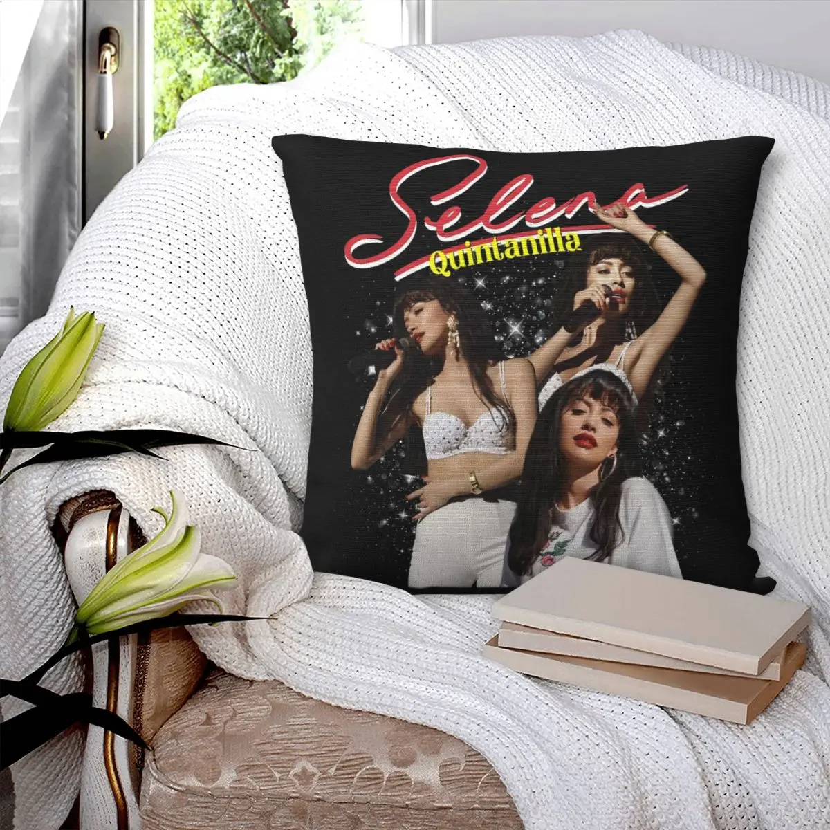 Selena Quintanilla Pillowcase Soft Polyester Cushion Cover Decorations Throw Pillow Case Cover Home Drop Shipping 40*40cm
