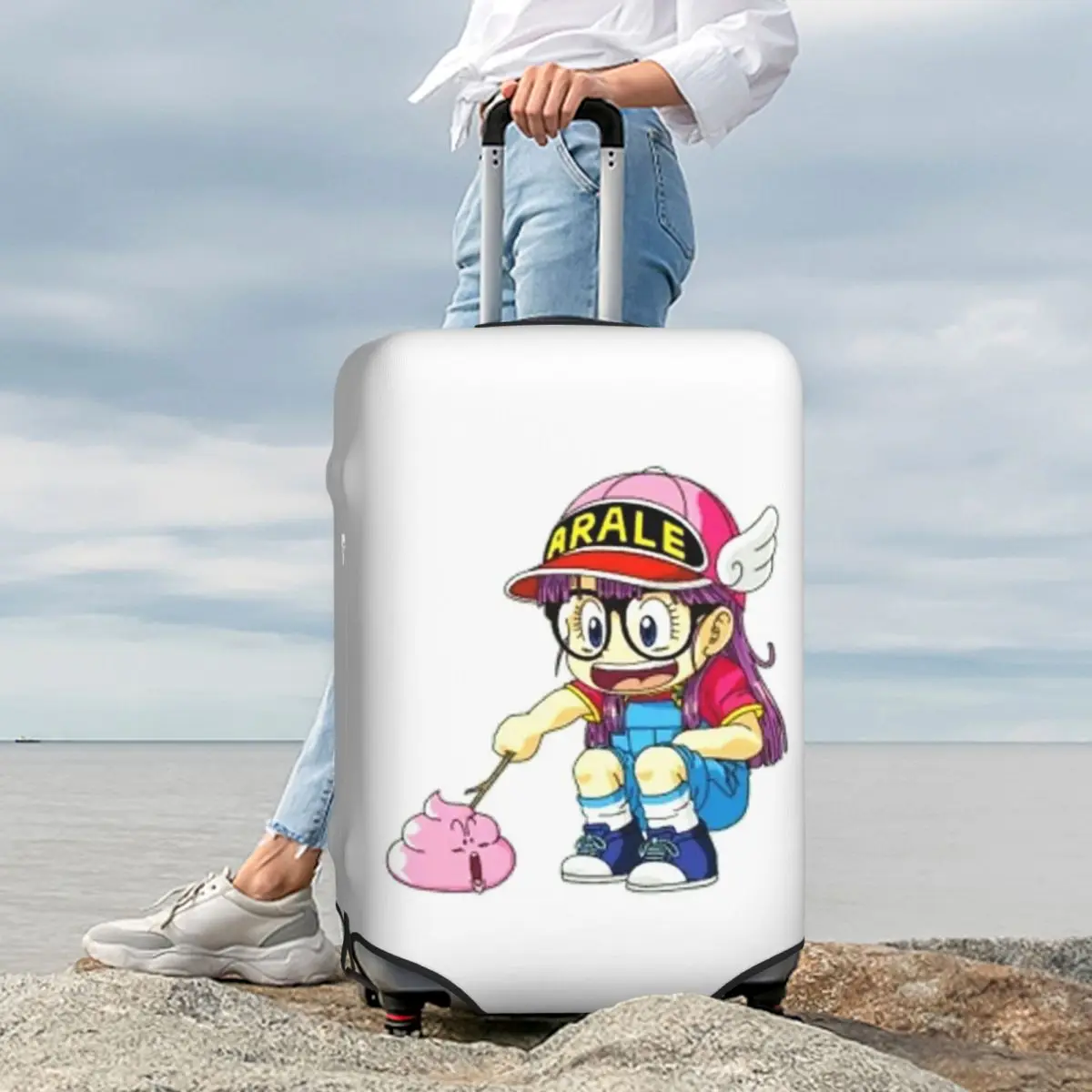 Arale Dr.Slump غطاء حقيبة حماية مرن لرحلة الأمتعة يغطي لمدة 18-32 بوصة