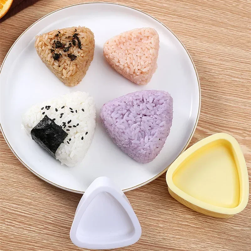 New DIY Sushi Mold Onigiri Rice Ball Food Press Triangular  Japanese Home Kitchen Bento Sushi Maker Mold Accessories Tools