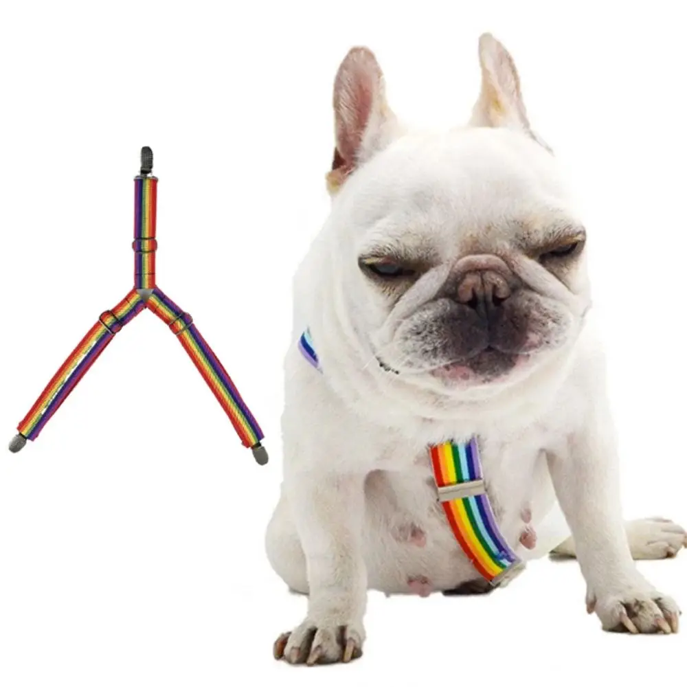 Adjustable Pet Physiological Pants Strap Clip Polyester Colorful Dog Diaper Keeper Suspender Elastic Dog Diaper Suspenders